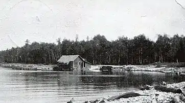 Pebble Beach at Little Sister Bay, postmarked 1904