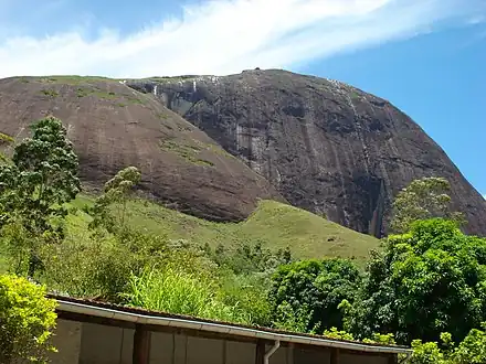 Close-up of the rock