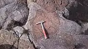 Pegmatite (pink), Isle of Skye, Scotland