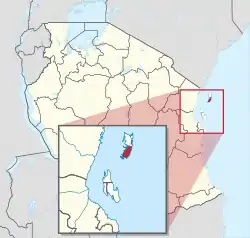 Location in Tanzania