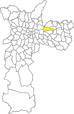 Location in the city of São Paulo