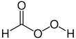 Skeletal structure of performic acid