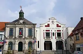 The town hall and festival hall of Pernes