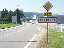 The road into Perrigny