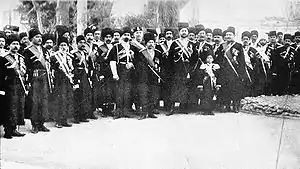 Persian Cossack Brigade (image of 1909), the troops which lead the 1908 Tehran bombardment of Majles.