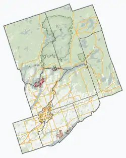 Havelock-Belmont-Methuen is located in Peterborough County