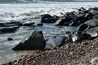 Petroglyphs of the archaeological site of Las Labradas, situated on the coast of the municipality of San Ignacio (Mexican state of Sinaloa)