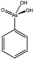 Stereo structural formula of phenylarsonic acid