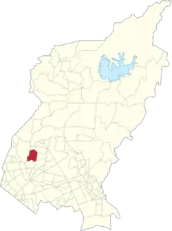 Map of Quezon City showing San Antonio