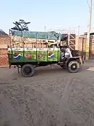 Diesel engine converted into a peter rehra vehicle in Punjab, India