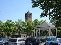 Philippine square with bandstand