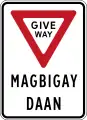 Magbigay-daan (Give way) (plate type)