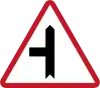 Priority, side junction (left)