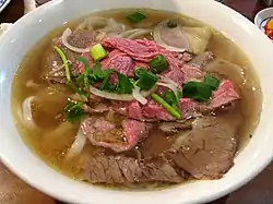 Vietnamese phở, commonly served as lunch