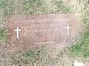 Grave of Governor Rose Perica Moffort (1922–2016).