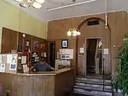 This is the service desk of the historic Windsor Hotel.