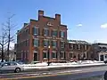 The c. 1826 Phoenix Hotel marks Pittsford's Four Corners intersection.  The building is one of the finest Federal style structures surviving in Western New York.