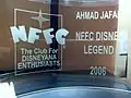 Ahmad's NFFC Disney Legend Award