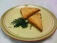 Sesame prawn toast