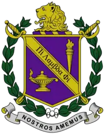 The official coat of arms of Pi Lambda Phi