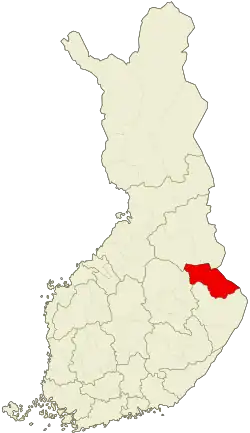 Location of Pielinen Karelia