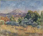 Pierre-Auguste Renoir, c.1888-89 Mount of Sainte-Victoire, oil on canvas, 53 x 64.1 cm, Yale University Art Gallery