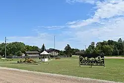 Welcome sign in Pierson, still indicating the RM of Edward.