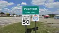 Piketon corporation limit sign.