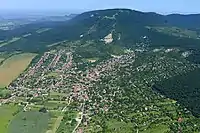 Aerial view of Pilisszántó