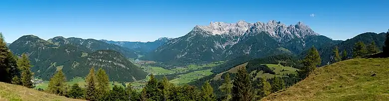 Panorama of the Pillersee Valley