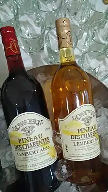 Pineau des Charentes red and Pineau des Charentes white on www.pineaucognac.com