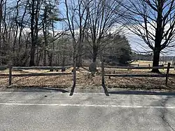 The home faces the Pioneer Cemetery