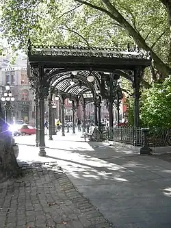 The reconstructed Iron Pergola