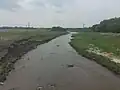 Pipestone Creek viewed from the bridge on Road 256, near Cromer