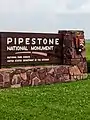 Park entrance sign