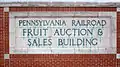 Sign on the front of the Produce Terminal