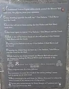 Plaque describing pattern at Kilgeever