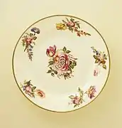 Porcelain plate painted by William Pollard, c. 1817