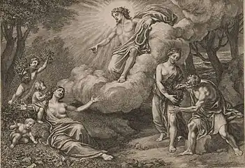 Apollo with his Lyre, in the Clouds