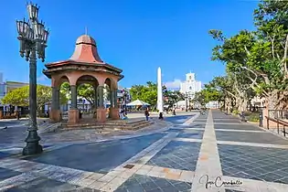 Plaza or main town square of the Arecibo Pueblo.