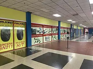 Advance Auto Parts wing looking towards center court at the mall in 2021.