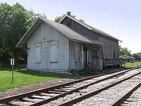 Although no longer in use, the Pleasant Lake Depot is on the National Register of Historic Places listings in Steuben County, Indiana.