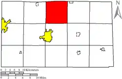 Location of Pleasant Township in Seneca County