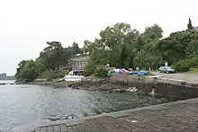 a riverside restaurant