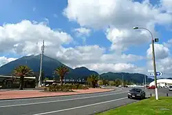 Kawerau, with Putauaki in the background