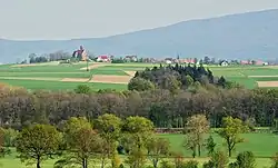 Pożarzysko seen from the west