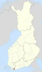 Location of Pohja in Finland