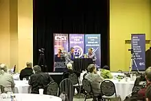 Point of Inquiry host Josh Zepps interviews Leonard Mlodinow at CFI Summit 2013.