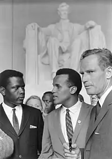 Image 17Sidney Poitier, Harry Belafonte and Charlton Heston (from March on Washington for Jobs and Freedom)