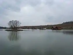 Fish pond of Királyberk in Polány